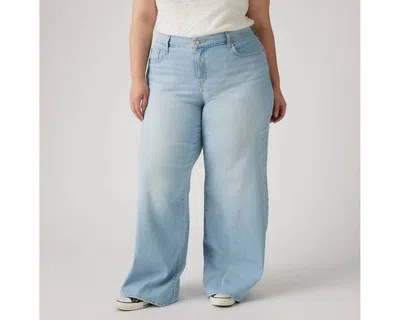 Levi's 318 Shaping Wide Leg Jeans (plus Size) In Tall Glass Of Water