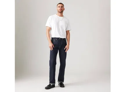 Levi's Premium 505 Jeans Men Midnight Denim Dark Wash Straight Leg Ddr1484 In Midnight
