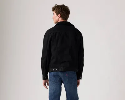 Levi's Relaxed Fit Faux Shearling Lined Denim Trucker Jacket In Berk