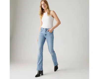 Levi's 725 High Rise Bootcut Jeans In Blue Wave Light