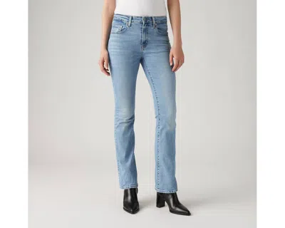 Levi's 725 High Rise Bootcut Jeans In Blue Wave Light