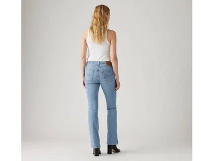 Levi's 725 High Rise Bootcut Jeans In Blue Wave Light