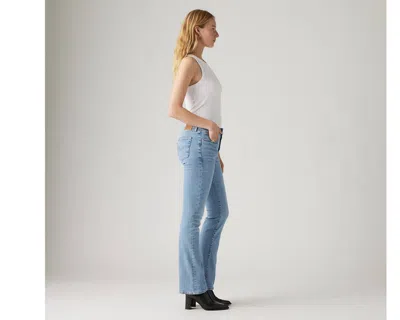 Levi's 725 High Rise Bootcut Jeans In Blue Wave Light