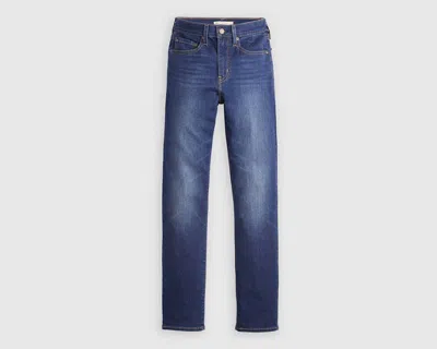 Levi's 724 High Rise Straight Jeans In Chelsea Carbon Glow