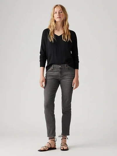 Levi's Mid Rise Boyfriend Jeans In Black