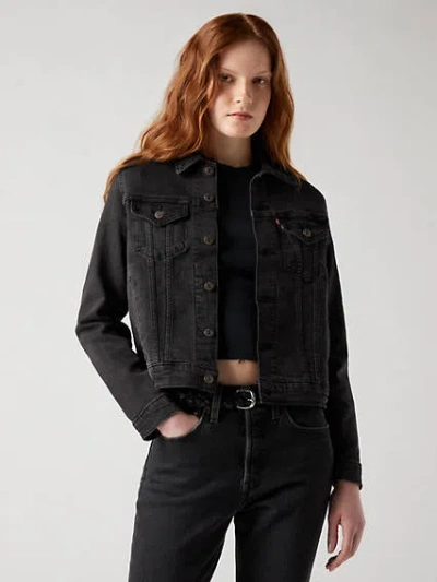 Levi's Ex-boyfriend Trucker Jacket In Black