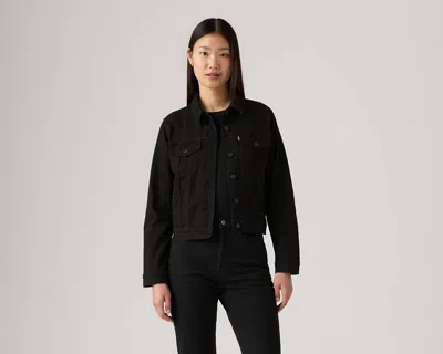 Levi's Ex-boyfriend Trucker Jacket In Black