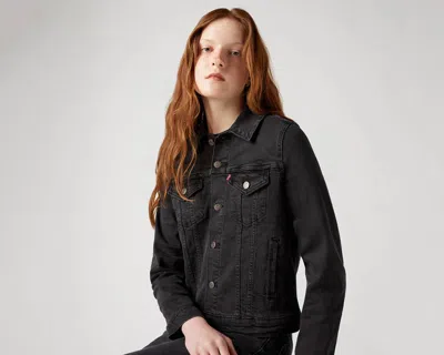 Levi's Ex-boyfriend Trucker Jacket In Black