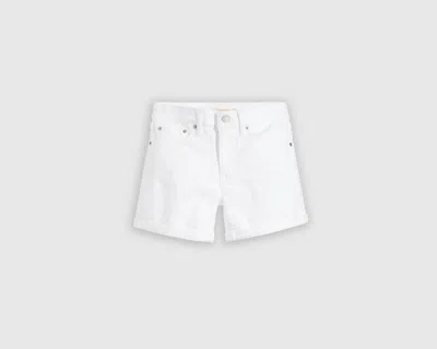 Levi's Girlfriend Shorty Shorts Big Girls 7-16 8 In White