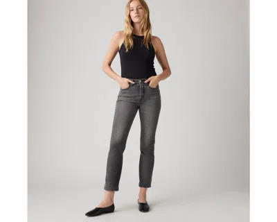 Levi's 501 Cropped Straight-leg High Rise Jeans In Well Worn