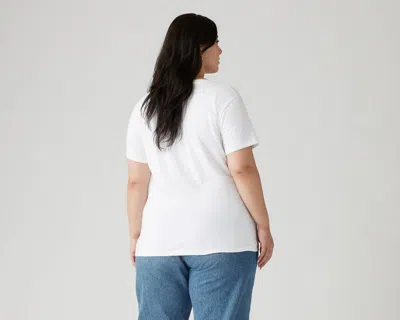 Levi's Perfect Logo Tee (plus Size) In White