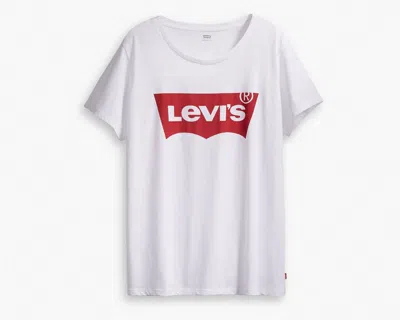 Levi's Perfect Logo Tee (plus Size) In White
