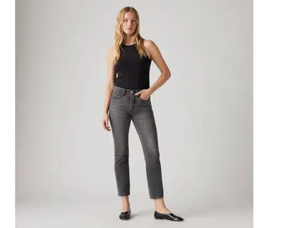 Levi's 501 Cropped Straight-leg High Rise Jeans In Well Worn