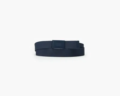 Levi's Batwing Logo Web Belt In Navy Blue