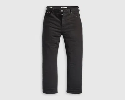 Levi's Ribcage Straight Ankle Jeans (plus Size) In Black Sprout