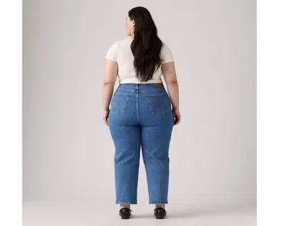 Levi's Plus Size Ribcage Straight-leg Ankle Jeans In Jazz Pop