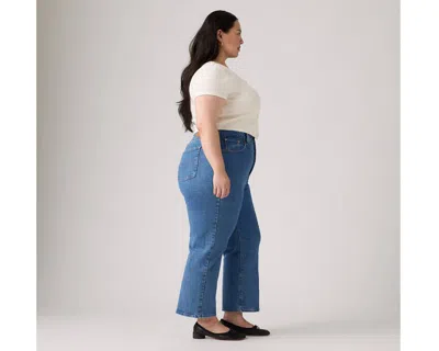 Levi's Plus Size Ribcage Straight-leg Ankle Jeans In Jazz Pop