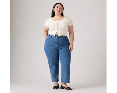Levi's Plus Size Ribcage Straight-leg Ankle Jeans In Jazz Pop