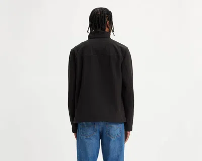 Levi's Soft Shell Stand Collar Jacket In Black