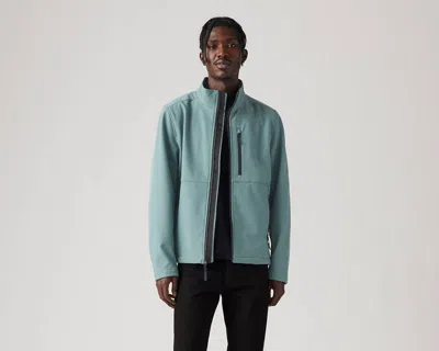 Levi's Soft Shell Stand Collar Jacket In Blue