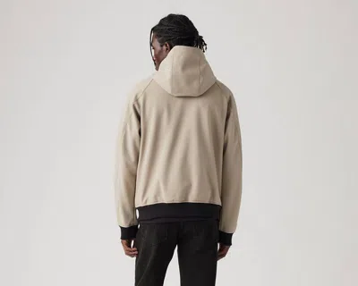 Levi's Soft Shell Hoodie Bomber Jacket In Neutral