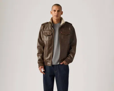 Levi's Military Bomber Jacket In Saddle