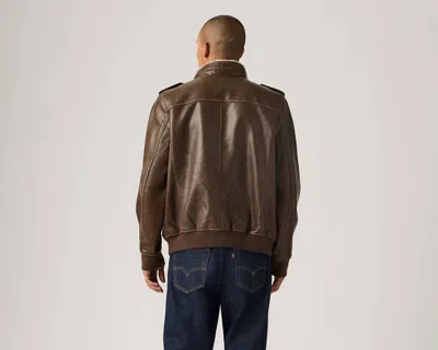 Levi's Military Bomber Jacket In Saddle