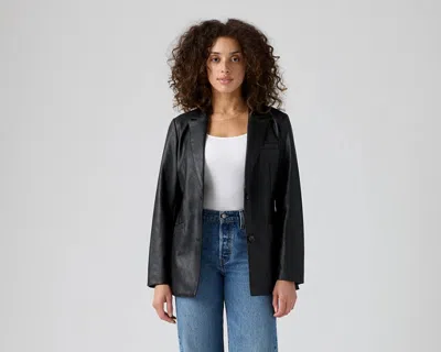 Levi's Single Breasted Blazer In Black