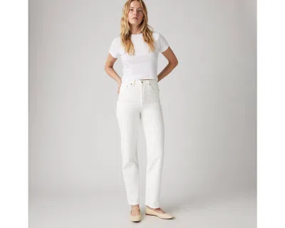 Levi's 501 High Rise Crop Jeans In Surprise Guest In White