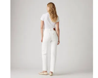 Levi's 501 High Rise Crop Jeans In Surprise Guest In White