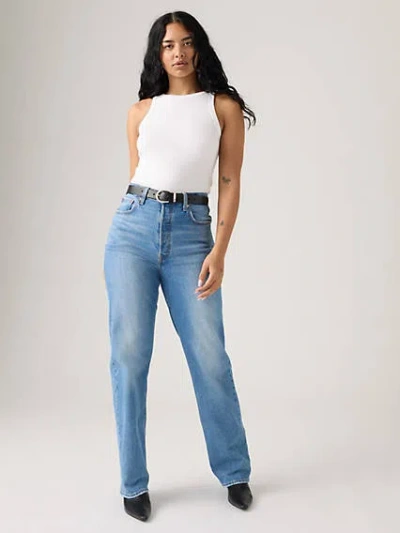 Levi's Ribcage High Waist Straight Leg Jeans In Dance Around