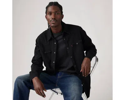 Levi's Levis Barstow Western Long Sleeved Shirt Black In Black