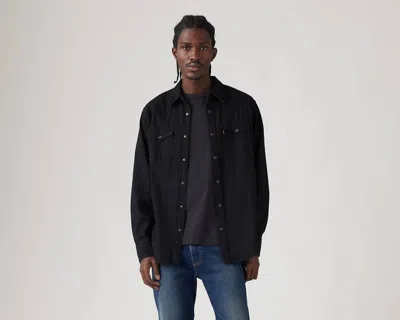 Levi's Levis Barstow Western Long Sleeved Shirt Black In Black