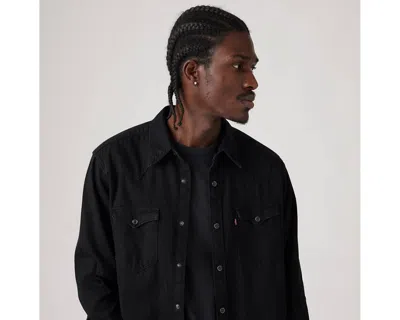 Levi's Levis Barstow Western Long Sleeved Shirt Black In Black