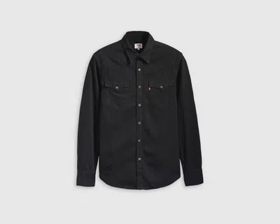 Levi's Levis Barstow Western Long Sleeved Shirt Black In Black
