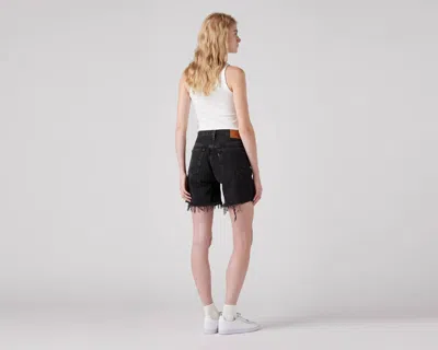 Levi's 501 Mid Thigh Shorts In Lunar Black