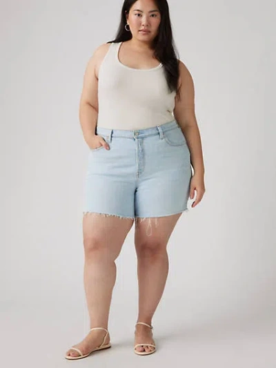 Levi's Plus Size 501 Original High-rise Shorts In Blank Spot