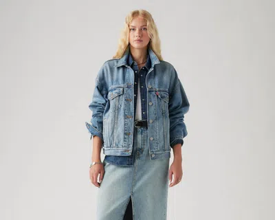 Levi's Womens Soft As Butter Original Trucker Denim Jacket Xs In Soft As Butter
