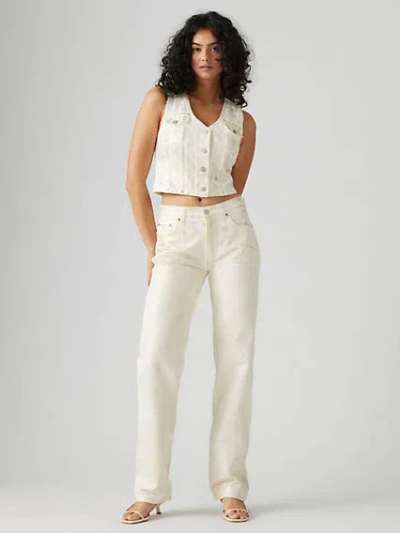 Levi's Low Pro Straight-leg Jean In Ivory White