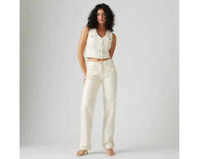 Levi's Low Pro Straight-leg Jean In Ivory White