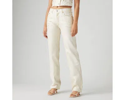 Levi's Low Pro Straight-leg Jean In Ivory White