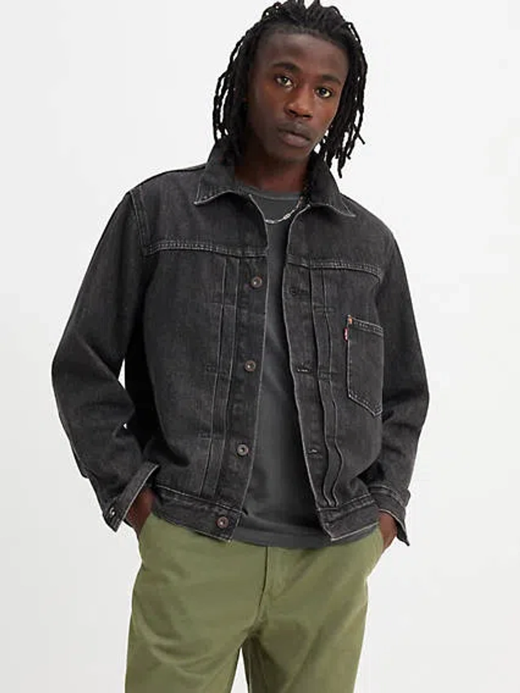 Levi's Type 1 Denim Trucker Jacket In Black | ModeSens