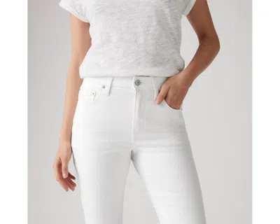 Levi's 726 High Rise Flare Jeans In Soft Clean White