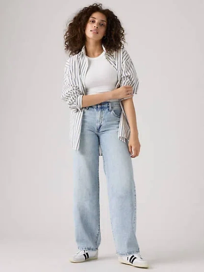 Levi's Baggy Dad High Rise Straight Jeans In Fan Flare