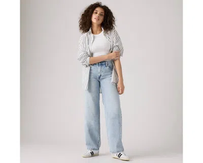 Levi's Baggy Dad High Rise Straight Jeans In Fan Flare