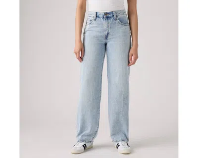 Levi's Baggy Dad High Rise Straight Jeans In Fan Flare