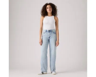 Levi's Baggy Dad High Rise Straight Jeans In Fan Flare