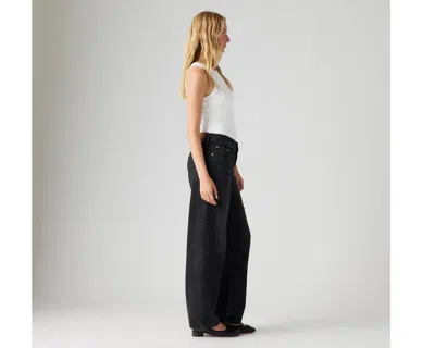 Levi's Cinch High Waist Baggy Wide Leg Jeans In Black