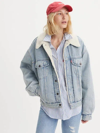 Levi's 90s Sherpa Trucker Jacket In Morning Sunlight