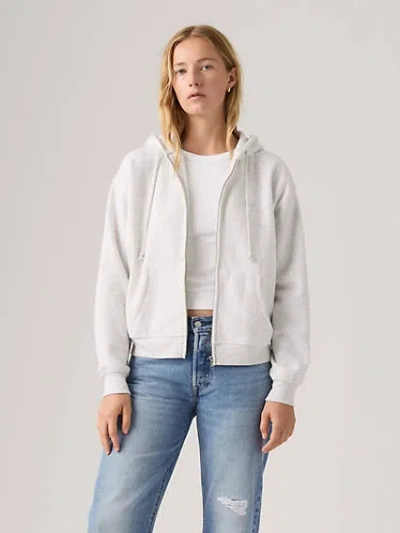 Levi's Everyday Zip Up Hoodie In Heather Grey